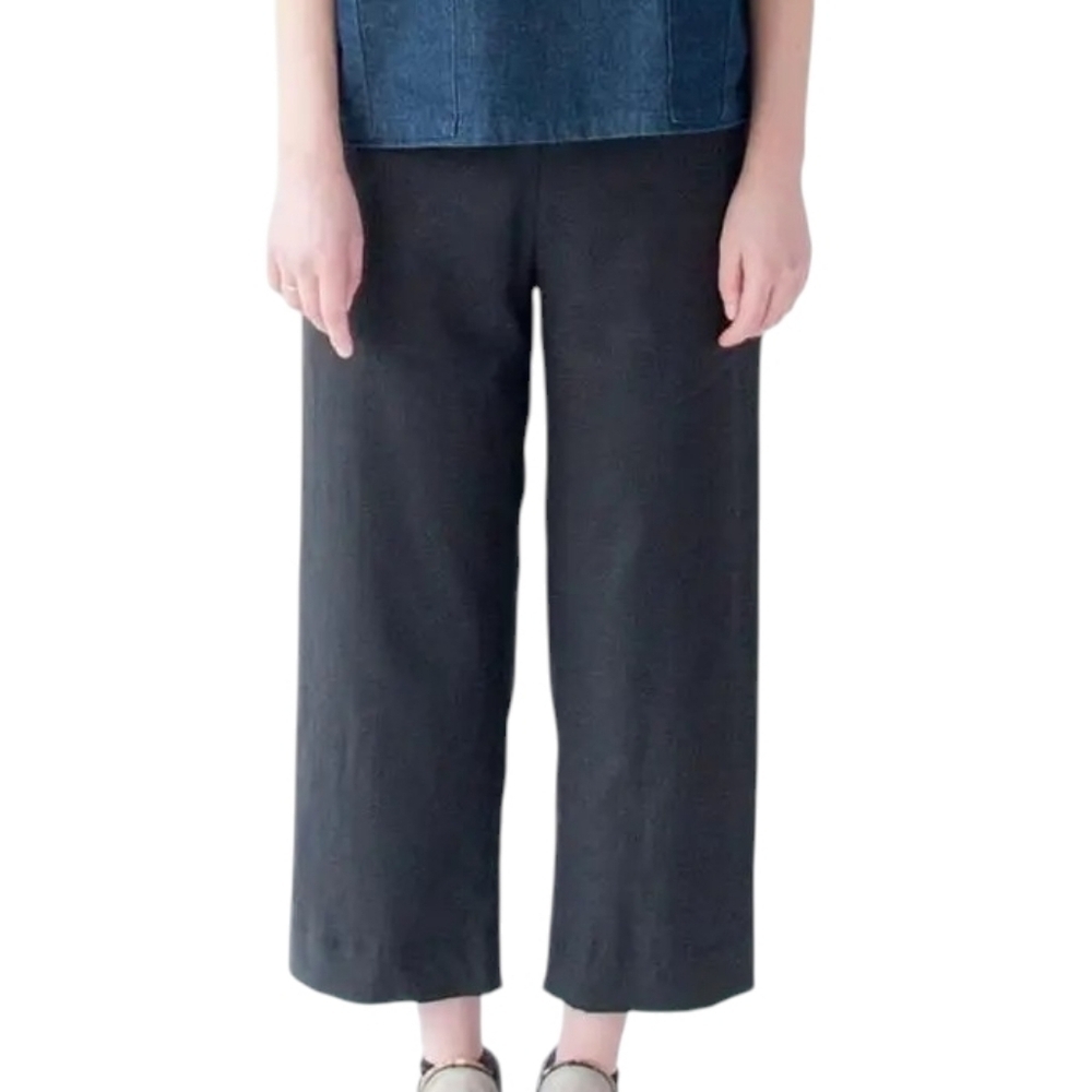 Smoking Lily Linen Pants Women Small Gray